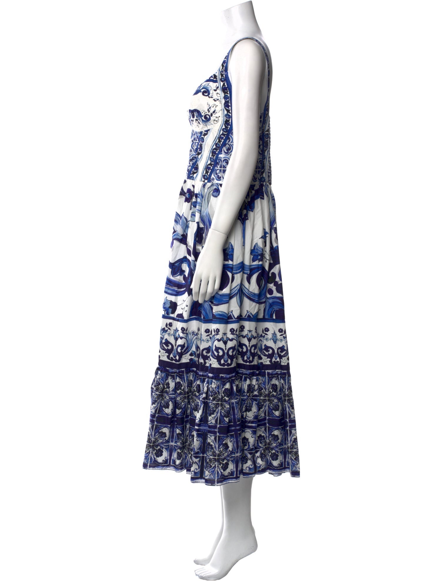 Dolce & Gabbana Printed Long Dress